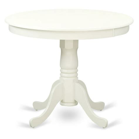 East West Furniture Antique 36 Inch Pedestal Round Dining Table, Linen ...