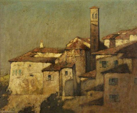 Oil Painting Replica Assisi By Bertram Nicholls Inspired By 1883