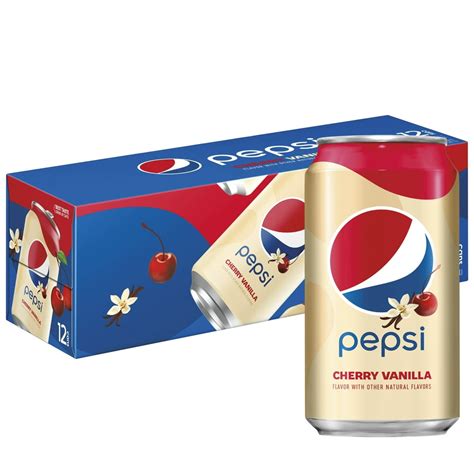 Pepsi Cherry Vanilla Soda 12 Count 12 Fl Oz 12 Count