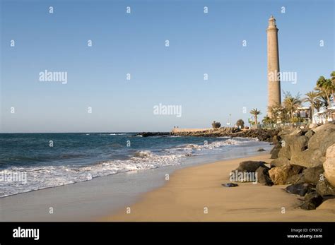 El Faro Lighthouse Maspalomas Gran Canaria Canary Islands Isles Beach