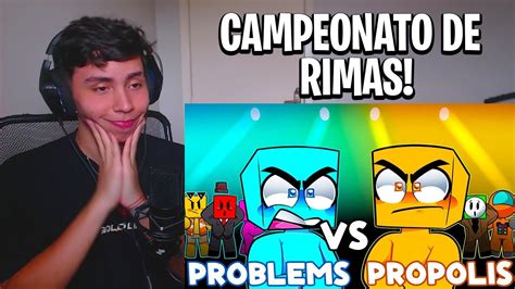 React Batalha De Rap Problems Vs Propolis Youtube