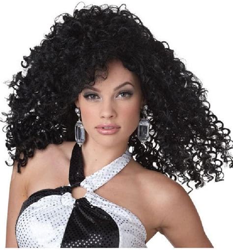 8eighteen Sexy Dancing Queen Halloween Costume Wig Black Clothing Shoes And Jewelry