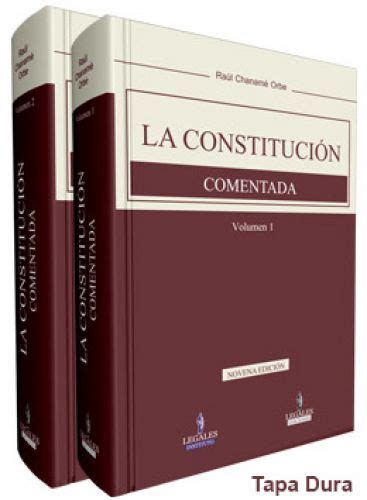 La Constituci N Comentada Vol Menes Tapa Dura Librer A Juridica