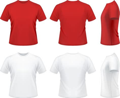 Red T Shirt Template Front And Back