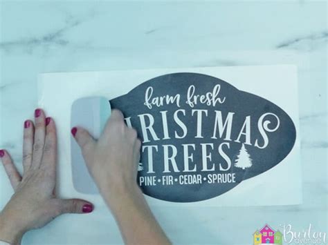 DIY Christmas Porch Sign - Burton Avenue