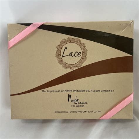Lace Nude By Rihanna Belle Bouquet Gift Set Shower Gel Perfume Body