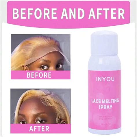 Lace Melting And Holding Spray Glue Less Hair Adhesive For Wigs Extra Hold Lace Melting Spray