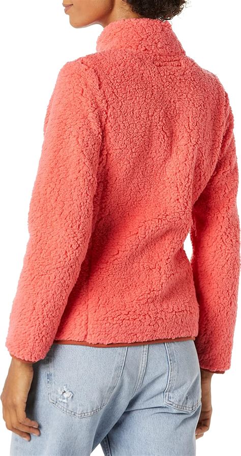 Amazon Essentials Women S Sherpa Long Sleeve Mock Neck Full Zip Jacket