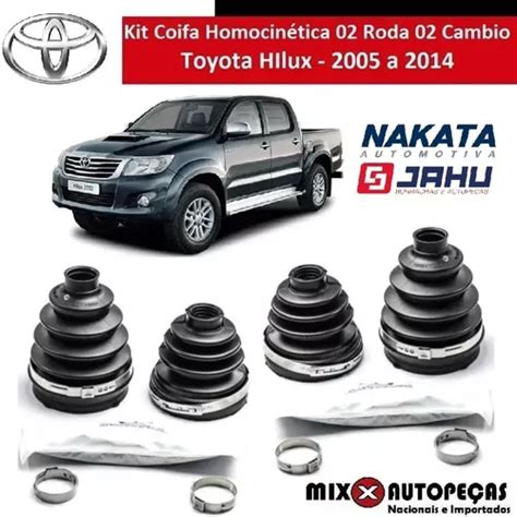 Kit Coifa Homocinética Roda E Câmbio Hilux Tds 2005 Á 2016