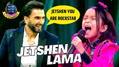 Jetshen Lama Ranveer Singh Performance Sa Re Ga Ma Pa Lil Champs