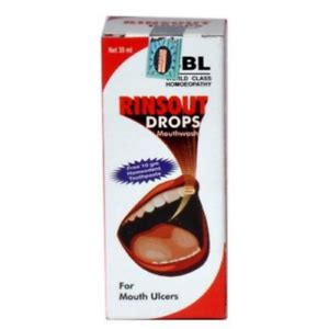 SBL Homeopathy Rinsout Drops 30ml For Mouth Ulcers Multi Pack Offer