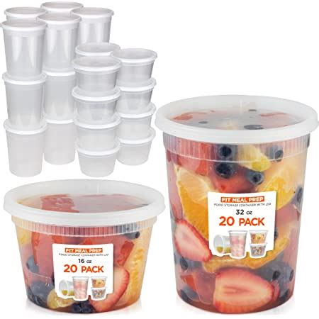 Amazon Fit Meal Prep Food Storage Containers With Lids Round