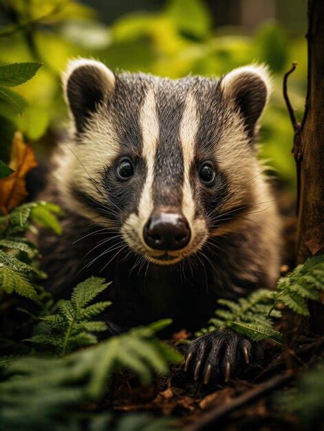 Premium Photo | Badger in its Natural Habitat Wildlife Photography ...