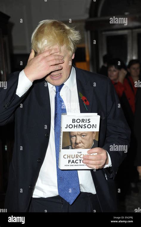 Mayor Of London Boris Johnson Book Launch The Churchill Factor How