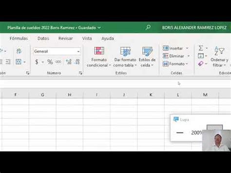 Planilla De Sueldos En Microsoft Excel Parte Youtube