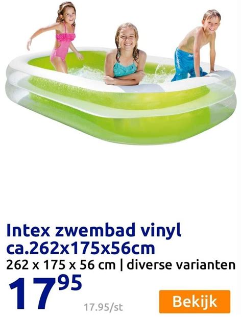 Intex Zwembad Vinyl Cm Aanbieding Bij Action