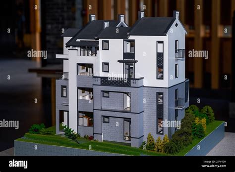 Make beautiful wooden house models Stock Photo - Alamy