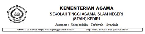 Blangko Permohonan Surat Keterangan Lulus Skl Jurusan Syariah Stain