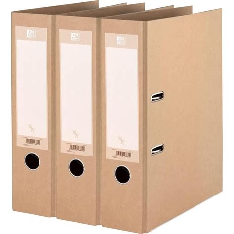 Oxford Lot De 3 Classeurs A4 De 8 Cm De Large Bon Pour L