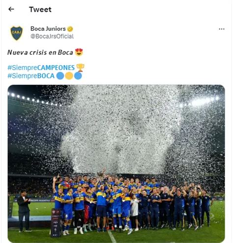 Viral el irónico tuit de Boca tras la obtención de la Supercopa