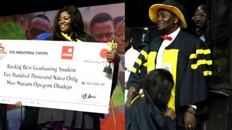 MOMENT YOMI FABIYI GIFT HIS STUDENT 500 THOUSAND NAIRA AS BEST