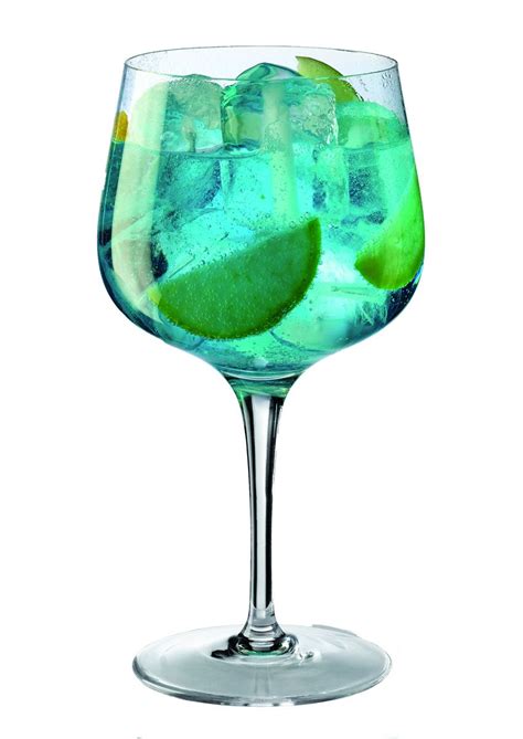 Combinado Azul En Copa Giona Gin And Tonic Wine Glass Gin