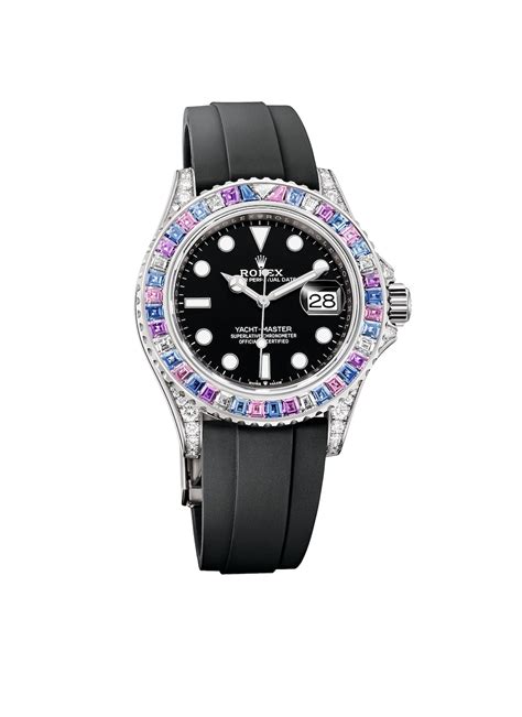 Rolex 126679sabr 0001 Yacht Master 40 White Gold Diamond Sapphire