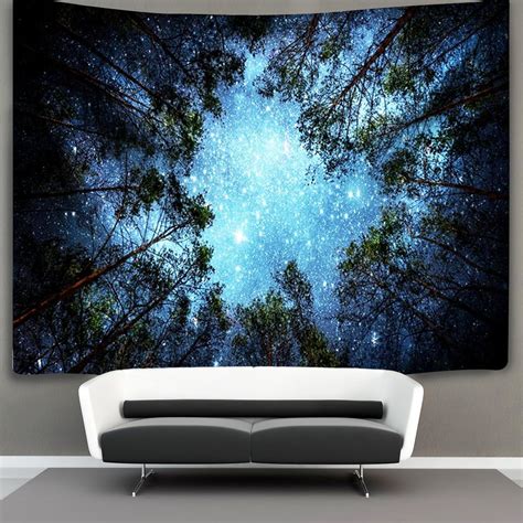 Amazon Tapestry Wall Hanging Wall Tapestry Forest Starry Tapestry