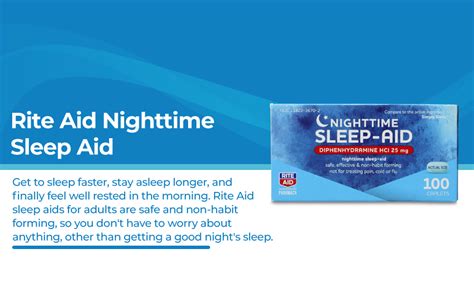 Amazon Rite Aid Nighttime Sleep Aid Diphenhydramine Hci Mg