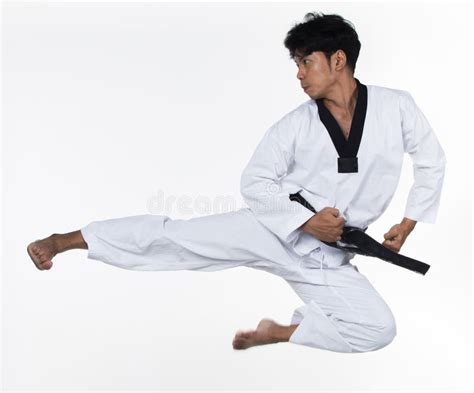 Master Black Belt Taekwondo Handsome Man Stock Image Image Of Belt