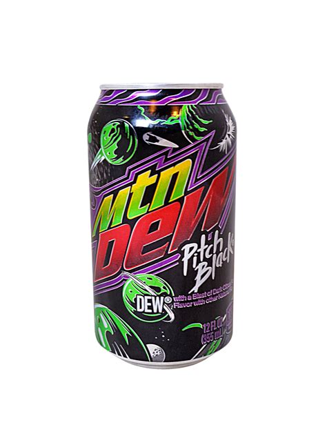 12oz Can Mountain Dew Pitch Black Soda Emporium