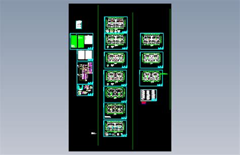 小高层住宅电气施工图autocad 2007模型图纸下载 懒石网