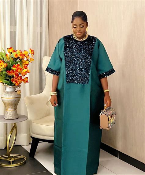 Rich Aunt Bubu Mikado Silk Boubou African Bubu Dress Mikado Gown