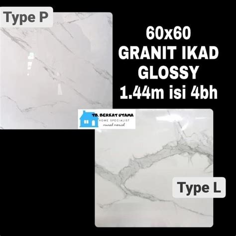 Jual Granit Lantai X Glossy Putih Marmer Abu Carara Ikad Shopee