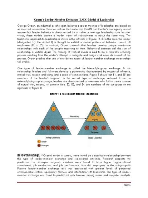 Graens Lmx Model Pdf Systems Psychology Leadership