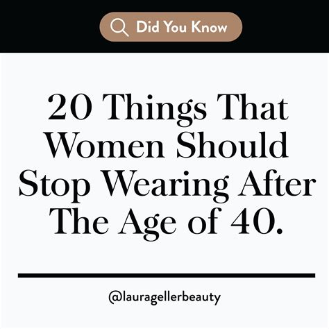 20 Things Women Should Stop Wearing After 40 How To Wear Did You