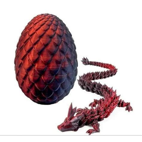 D Printed Dragon Egg D Printed Articulated Dragon With Dragon Inside