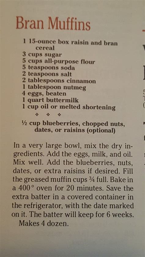 6 Week Bran Muffin Refrigerator Recipe Artofit