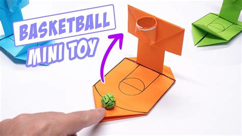 Origami Basketball Mini Toy Easy Moving Paper Toys Pop It Youtube