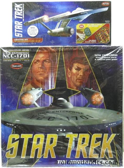 Polar Lights 1 350 Star Trek Uss Enterprise Ncc 1701 Original Tv Series With Mka007 Lighting And