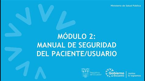 M Dulo Manual De Seguridad Del Paciente Youtube