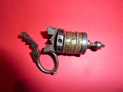 ANCIEN CADENAS CHINE CADENAS A CODE OLD PADLOCK SERRURE ANCIENNE ART