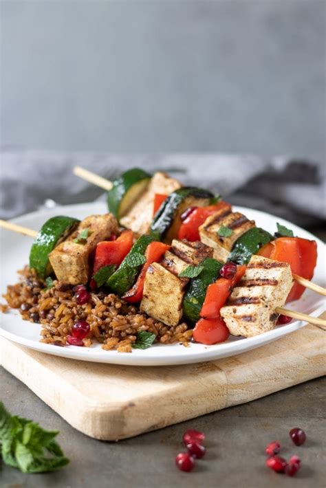 Persian Grilled Vegetable Tofu Skewers Veggie Desserts