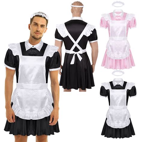 Männer Dienstmädchen Kostüm Sissy Maid Cosplay Crossdressing Lingerie Outfits Ebay