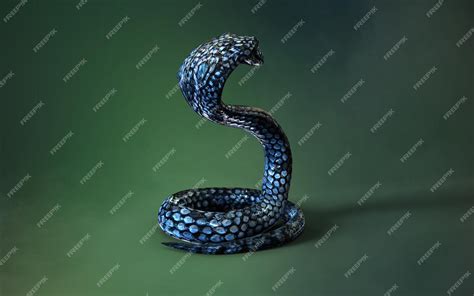 Premium Photo | Blue color of king cobra the world039s longest venomous ...