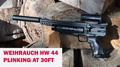 Tin Can Alley Weihrauch HW 44 Plinking At 30ft 4k WIDESCREEN YouTube