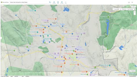 Keene, New Hampshire Map