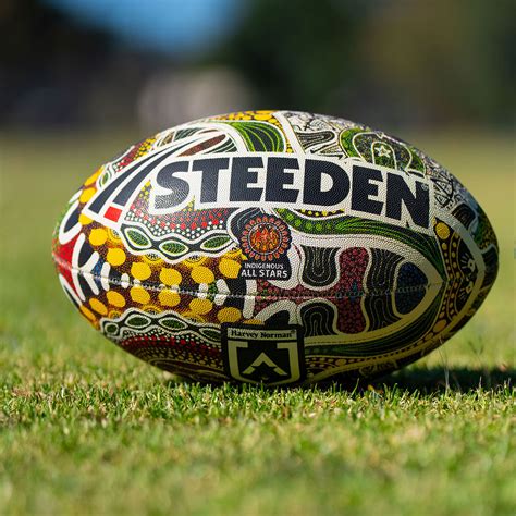 Steeden Nrl Indigenous All Stars Supporter Football Rugby League Ball