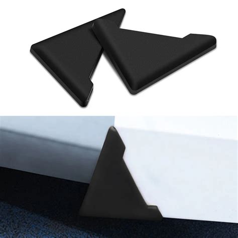 2pcs Silicone Car Door Corner Scratch Protector Cover Crash Bumper For