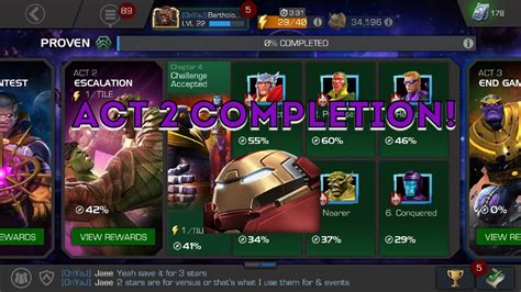 Act 2 Completion Marvel Contest Of Champions Youtube